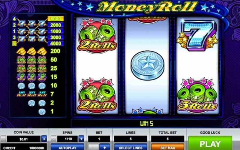 Luật chơi game Roll in Money Slot bạn cần biết