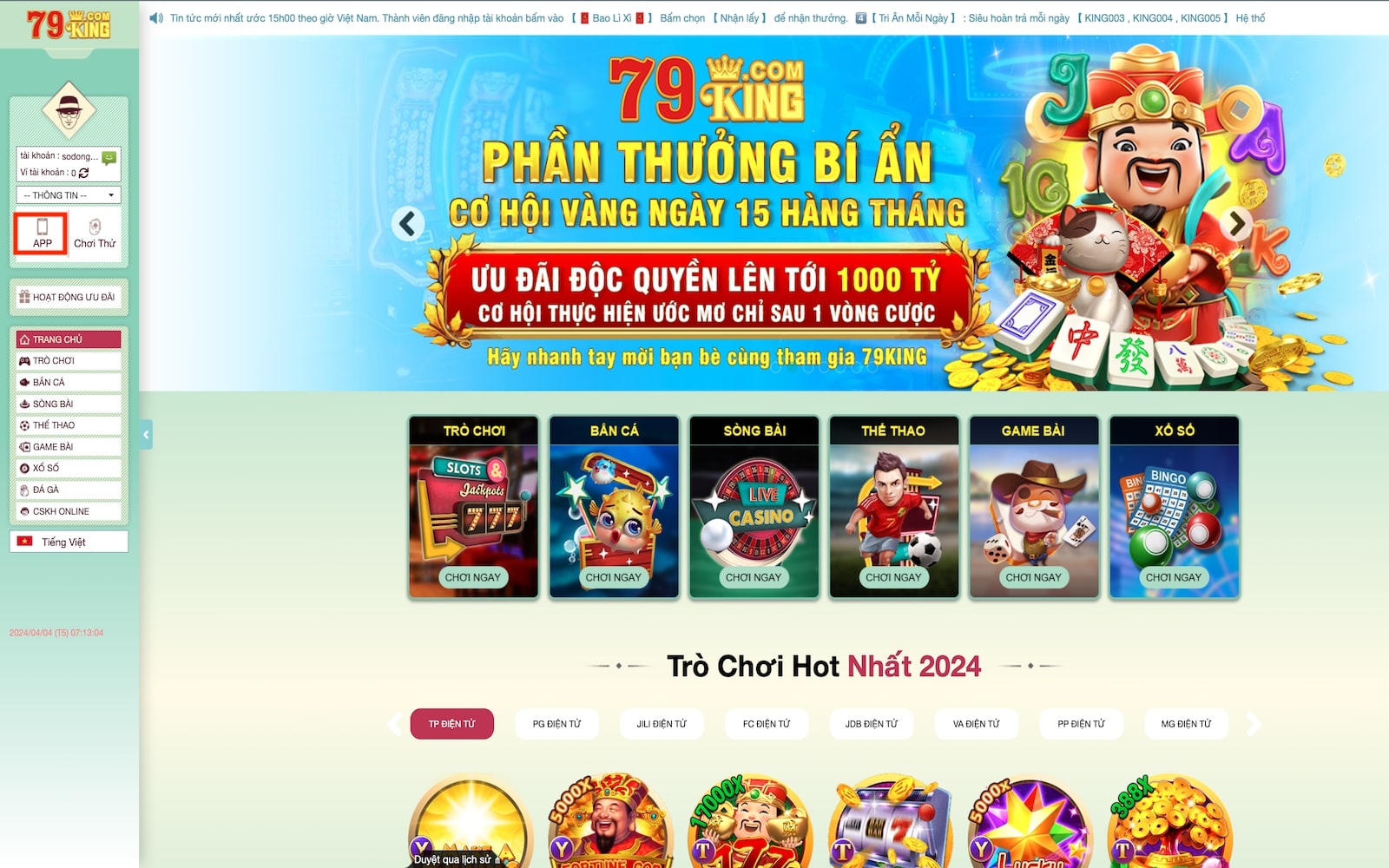 Cách tải app 79king tổng quan